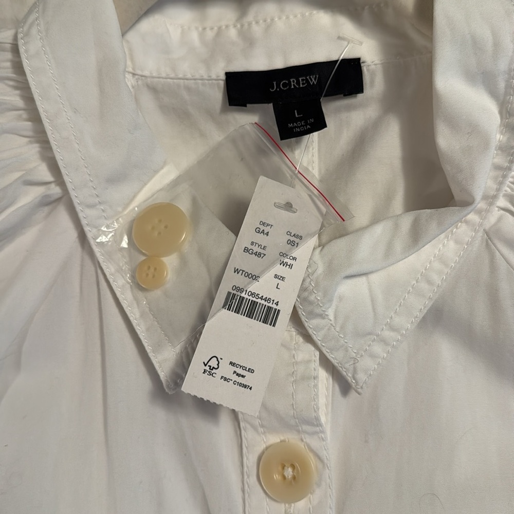 J.Crew Collared cotton poplin dress BG487 - Picture 6 of 9